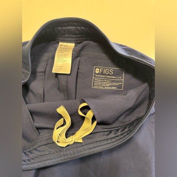 Figs Scrub Pant Men Size Large/Short Blue Axim Cargo Technical Collection T2001S - Picture 7 of 11